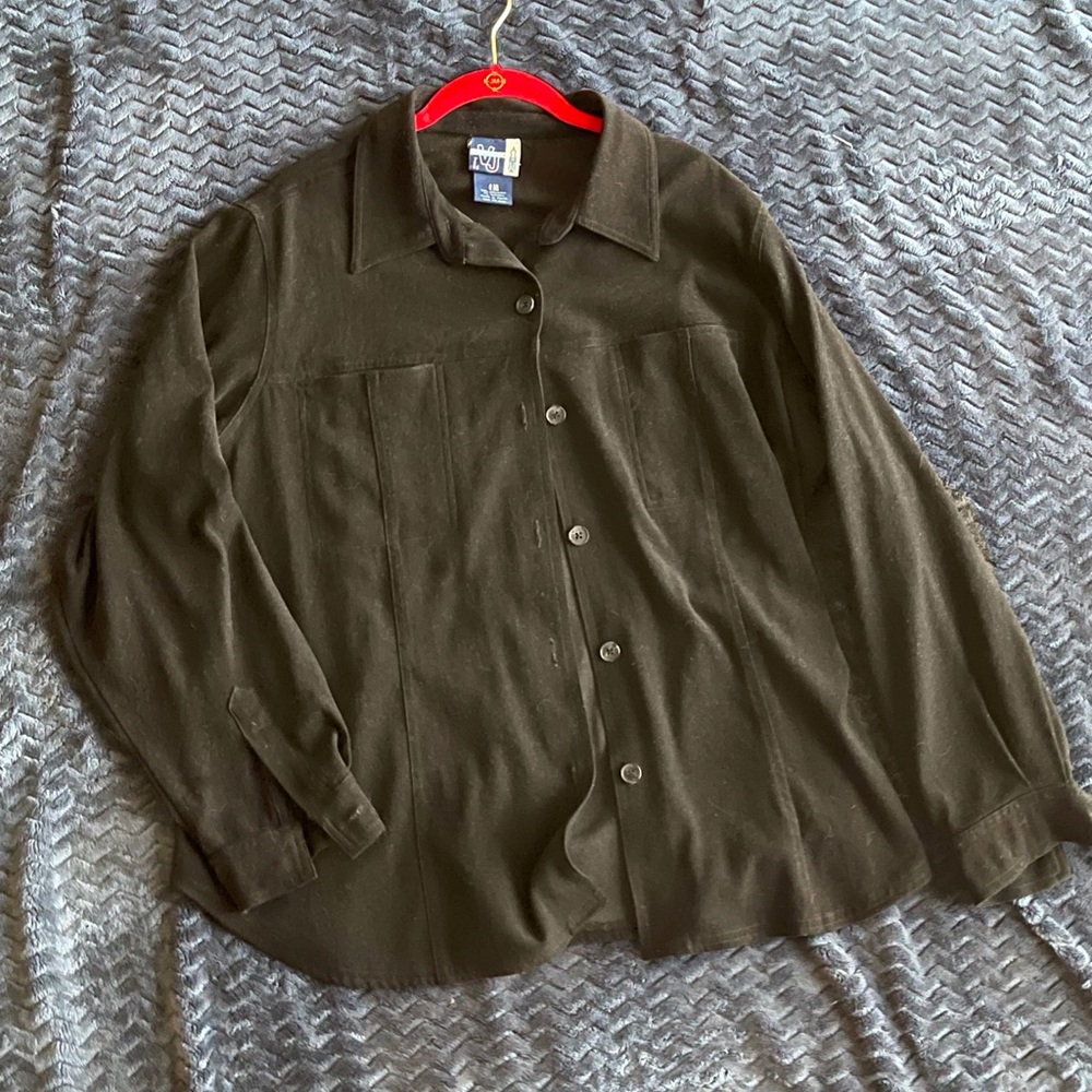 Black button down
